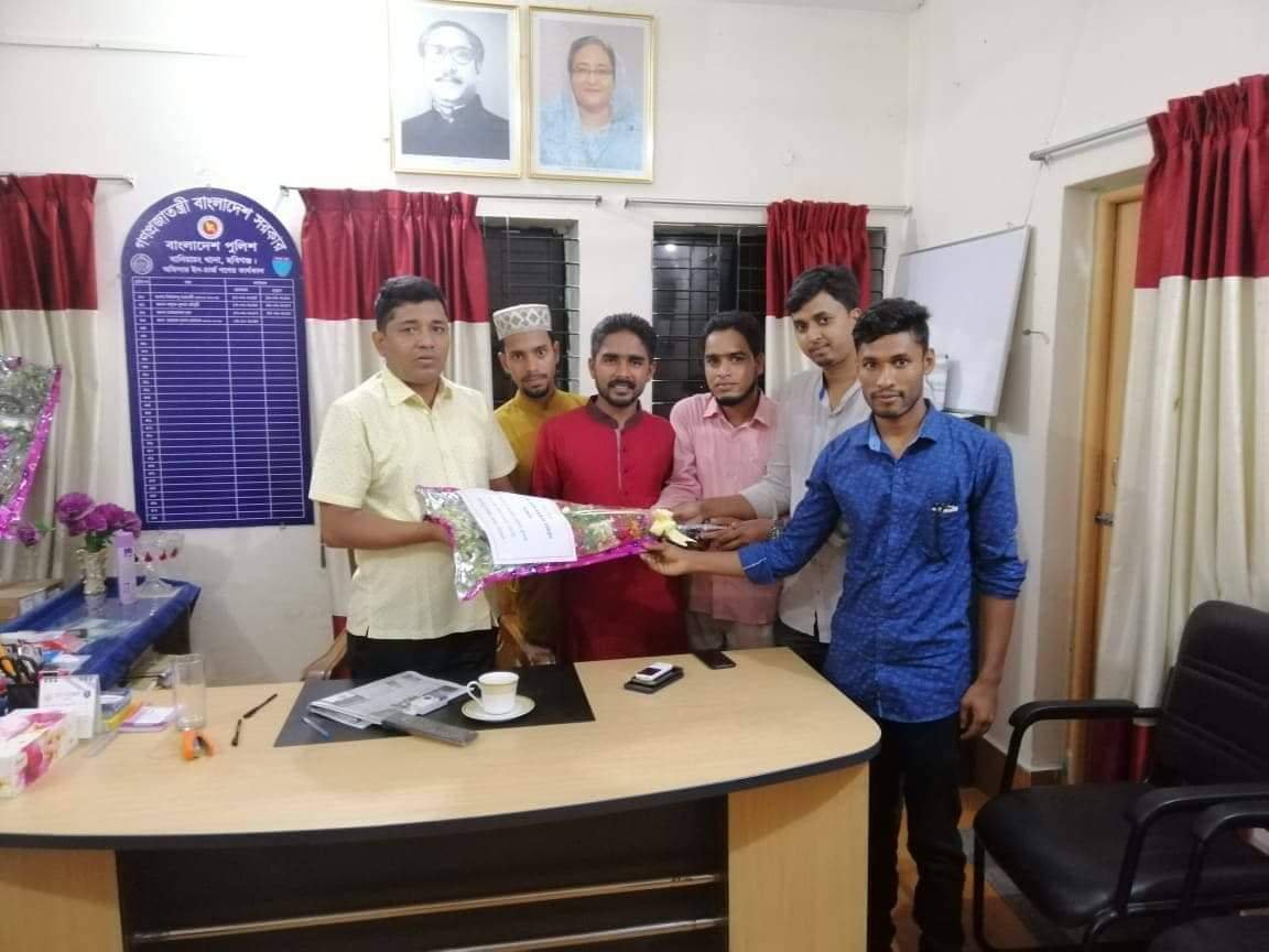 বানিয়াচং থানার নতুন ওসি কে “বাসাস” এর শুভেচ্ছা