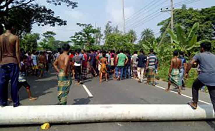 স্কুল ছাত্র নিহতের ঘটনায় মহাসড়ক অবরোধ