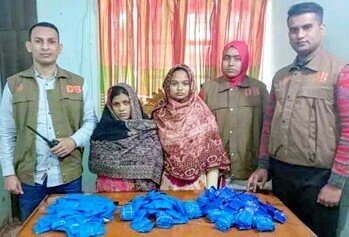 শায়েস্তাগঞ্জে নারীসহ প্রায় ২ কোটি টাকার ইয়াবা উদ্ধার