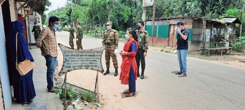 করোনায় বিধি- নিষেধ বাস্তবায়নে জেলাজুড়ে অভিযান ও জরিমানা