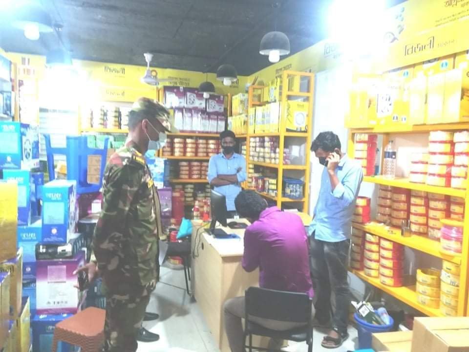 মাধবপুরে লকডাউন বাস্তবায়নে ৬ষ্ঠ দিনেও কঠোর অবস্থানে প্রশাসন