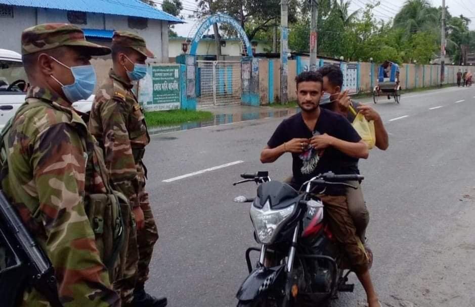 লকডাউনের ৭ম দিনে জেলায় ৪৭ জনকে জরিমানা