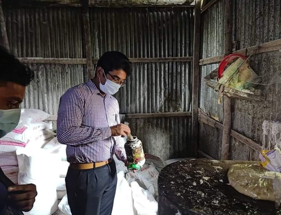 লাখাইয়ে মোবাইল কোর্ট পরিচালনা