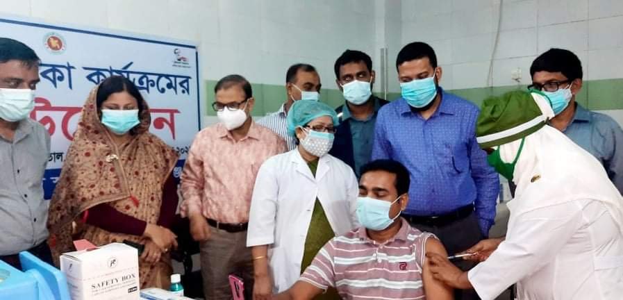 হবিগঞ্জে ফাইজার টিকার আনুষ্ঠানিক উদ্ধোধন