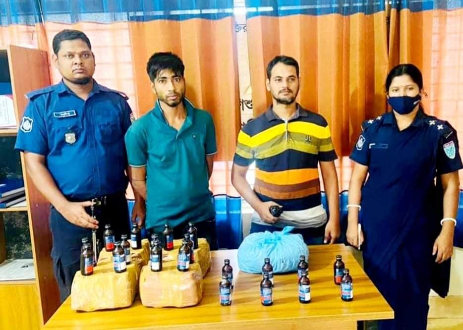 মাধবপুরে গাজা আর ফেনসিডিলসহ আটক ১জন