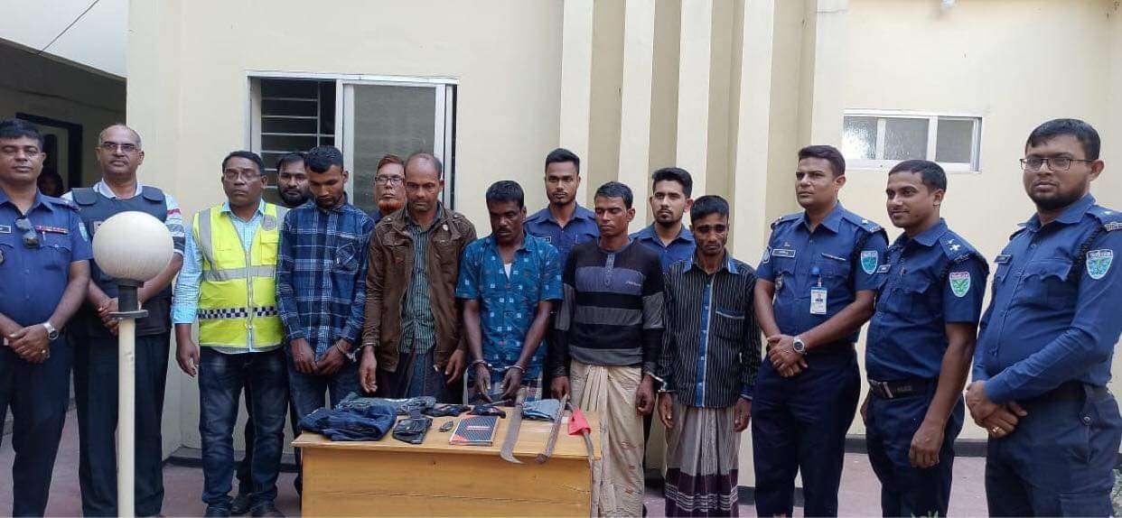 নবীগঞ্জে ডাকাতির চেষ্টা কালে ৫ ডাকাত গ্রেফতার